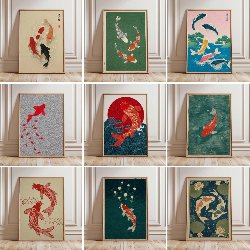 Japanese Zen Lifestyle - Poster Ikan Koi Jepang Poster Ikan