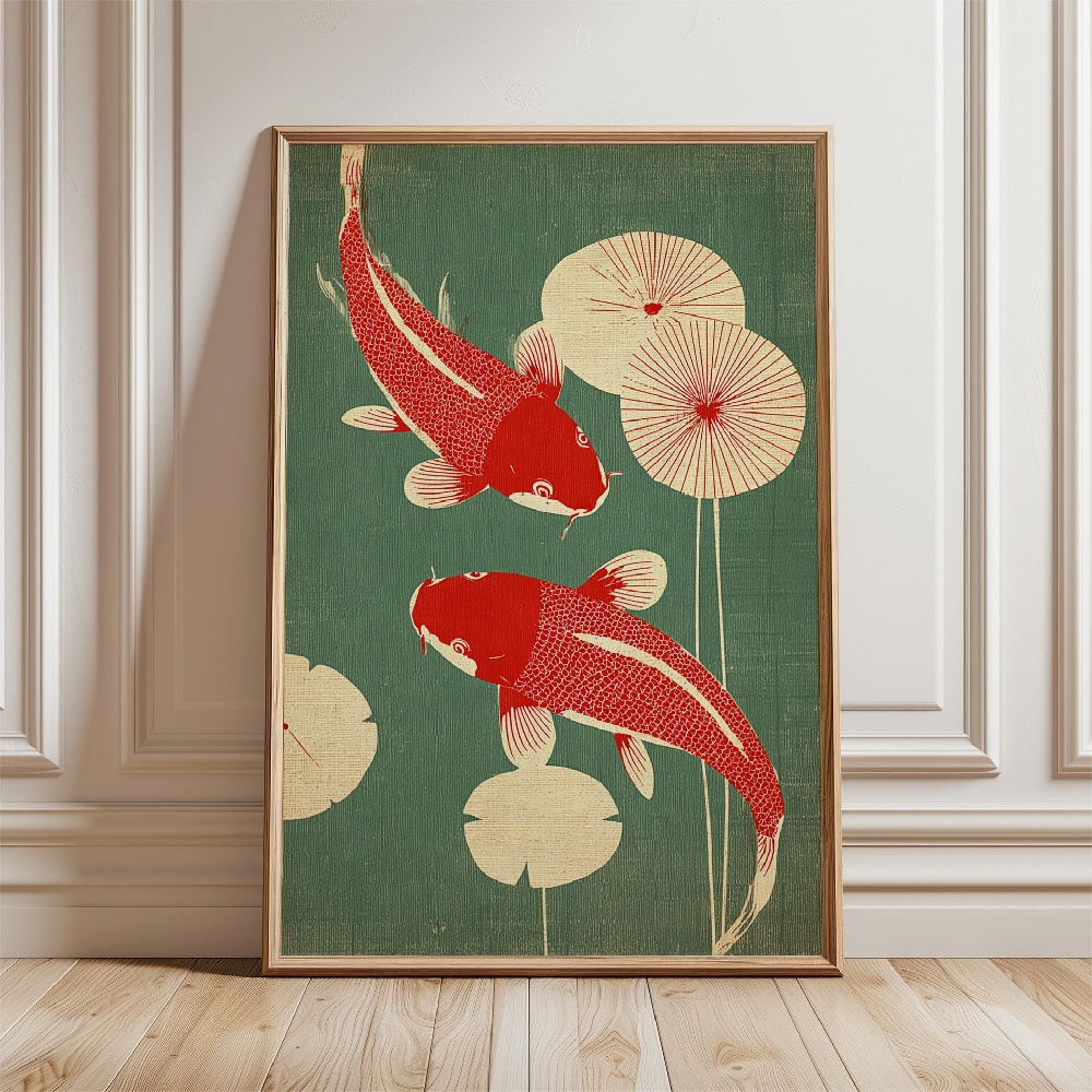 Poster Ikan Mas Jepang, Poster - Japanese Zen Lifestyle ulasan dan harga