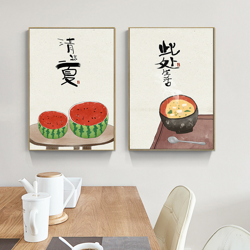 Lukisan kanvas dekorasi rumah  - Japanese Restaurant Lifestyle ulasan dan harga