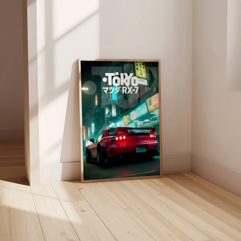 Poster Mobil JDM Tokyo Vintage - Japanese Tokyo Lifestyle ulasan dan harga