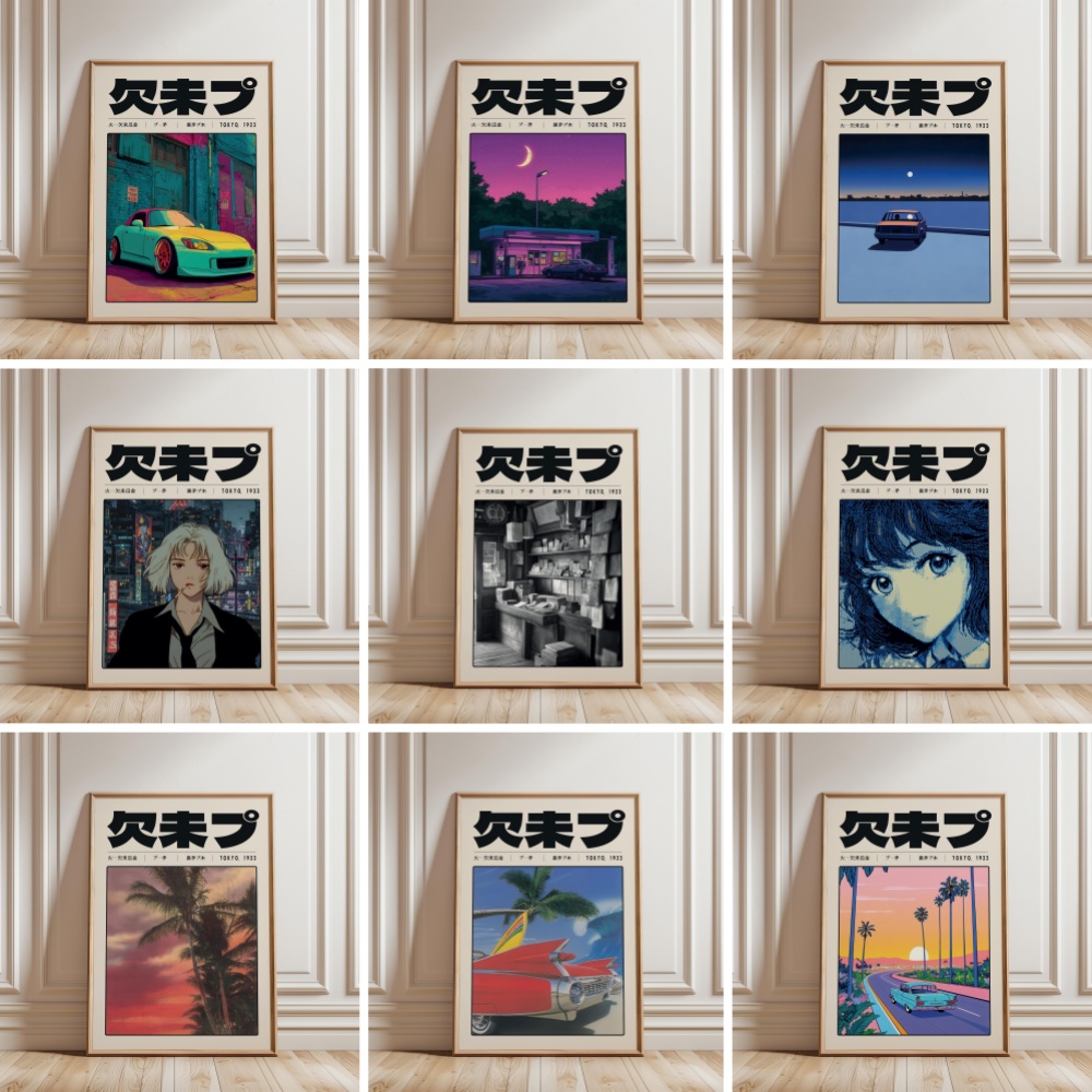 Poster Cetak Kanvas Budaya Ind - Japanese Tokyo Lifestyle ulasan dan harga