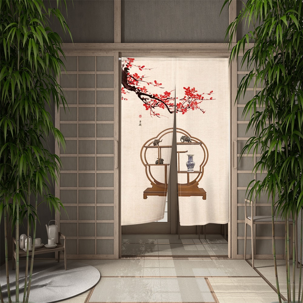 Pintu Noren Jepang lukisan tra - Noren Curtain Doorway ulasan dan harga