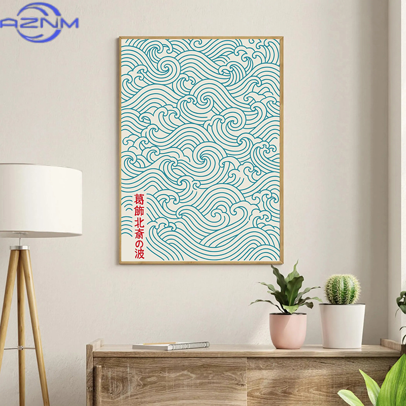 AZNM Poster Hokusai Gelombang  - Japanese Tokyo Lifestyle ulasan dan harga