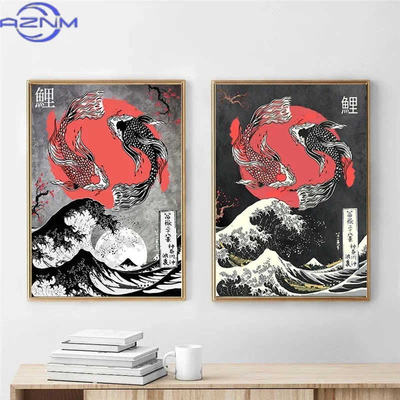 Lukisan Kanvas AZNM Poster Kan - Japanese Traditional Lifestyle ulasan dan harga