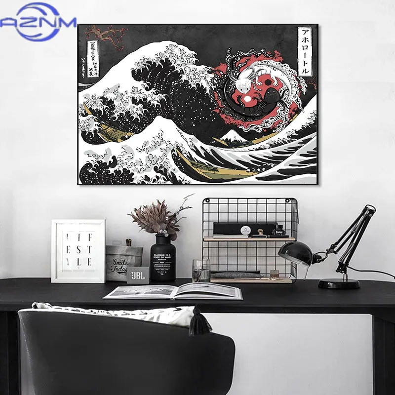 Lukisan Kanvas AZNM Poster Kan - Japanese Traditional Lifestyle ulasan dan harga