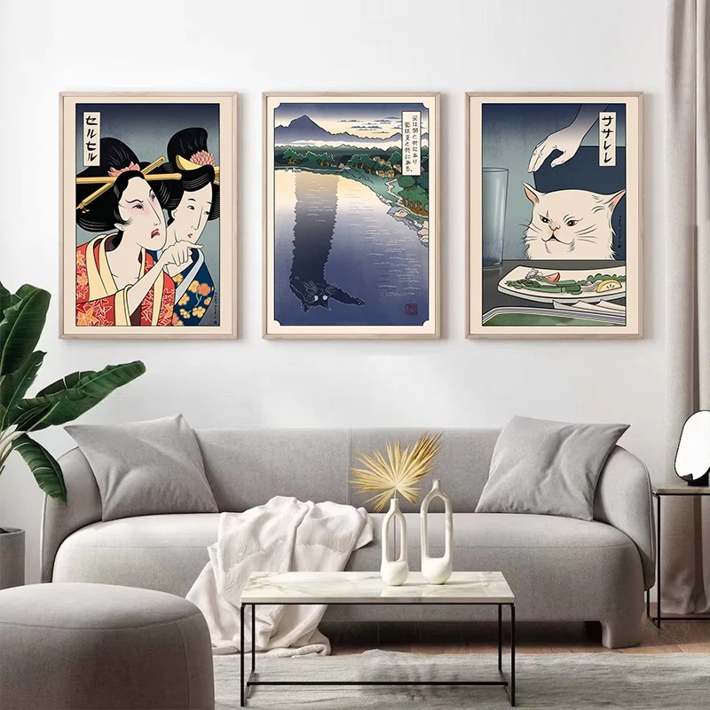 Cetak Poster Gaya Ukiyoe Jepan - Japanese Lifestyle At Home ulasan dan harga