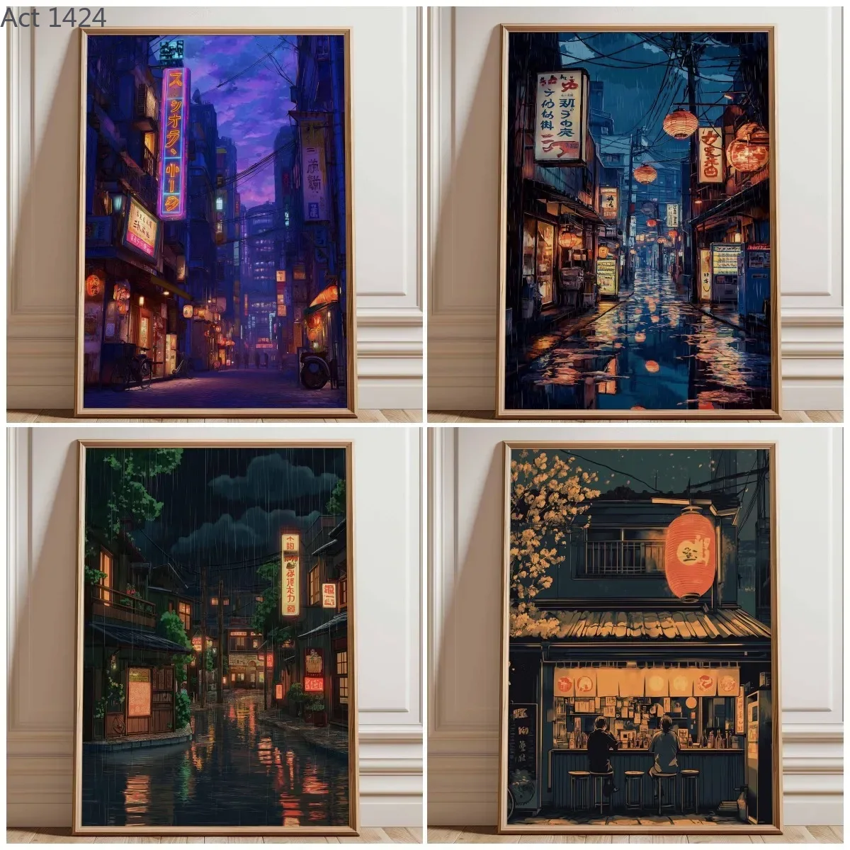 Cetakan Poster Jalan Neon Toky - Japanese Tokyo Lifestyle ulasan dan harga