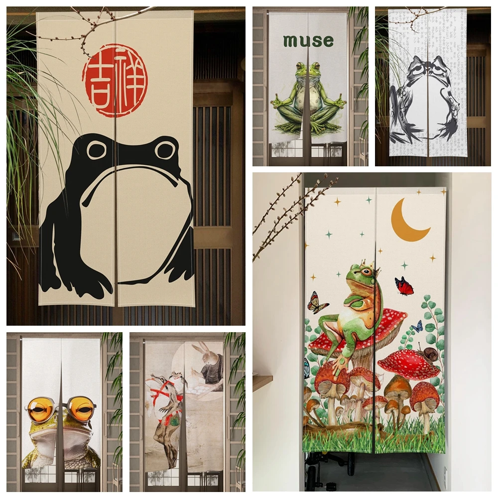 Tirai Pintu Jepang Katak Kartu - Noren Curtain Doorway ulasan dan harga