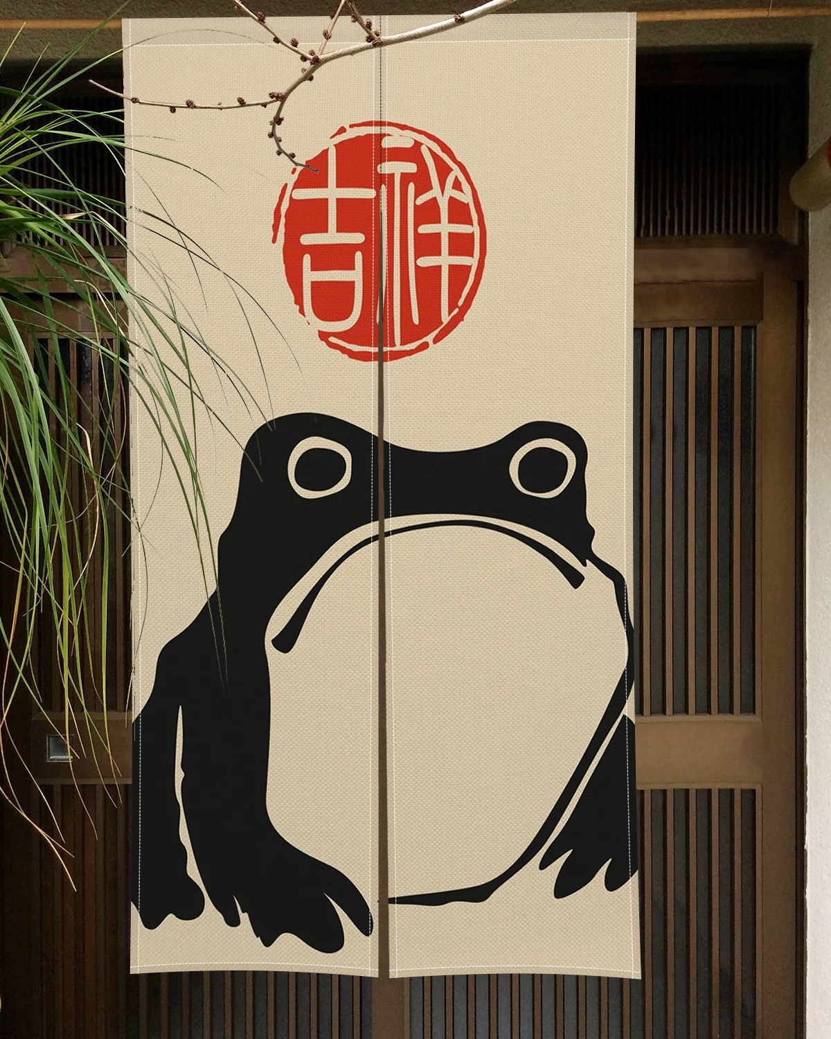 Tirai Pintu Jepang Katak Kartu - Noren Curtain Doorway ulasan dan harga