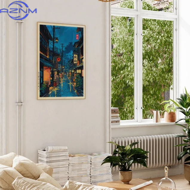 AZNM Poster Seni Dinding Adega - Japanese Tokyo Lifestyle ulasan dan harga