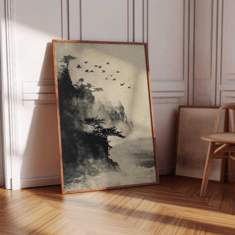 Poster Seni Pemandangan Zen Bo - Japanese Zen Lifestyle ulasan dan harga