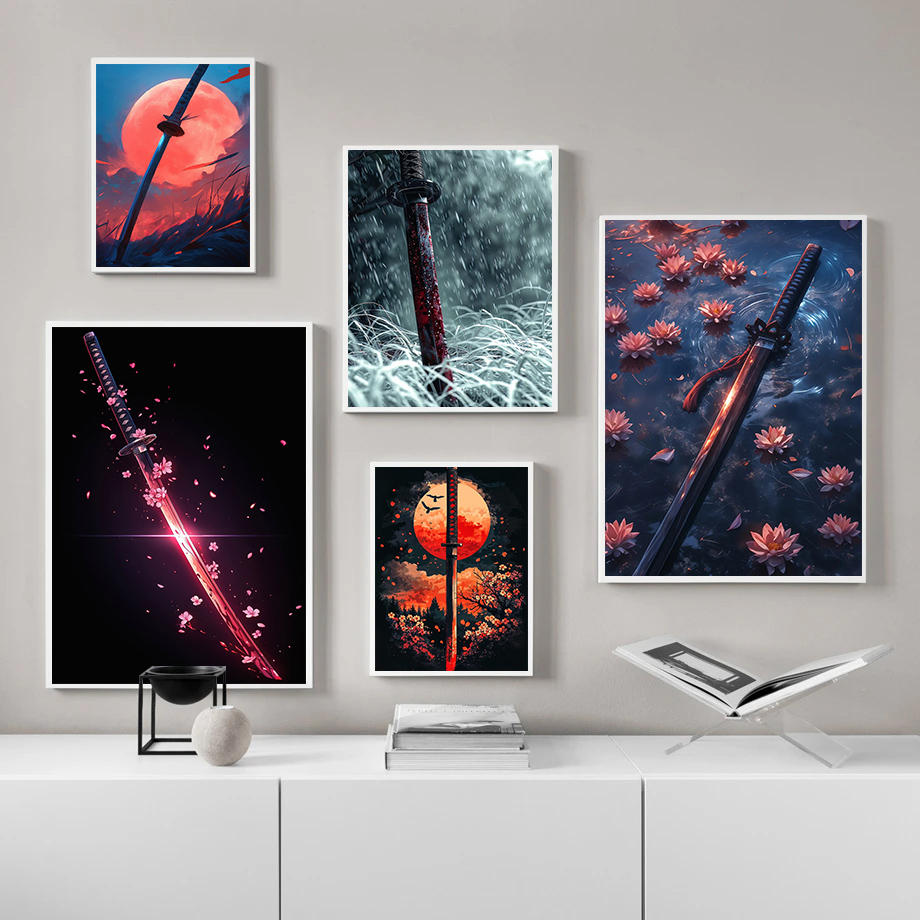 Poster Pedang Jepang Tradision - Japanese Traditional Lifestyle ulasan dan harga